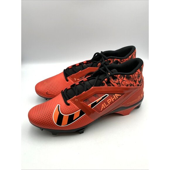 Mens Sz 16 Nike Alpha Menace 4 Pro NRG Picante Red Black Football FQ3984 600 - Picture 1 of 7